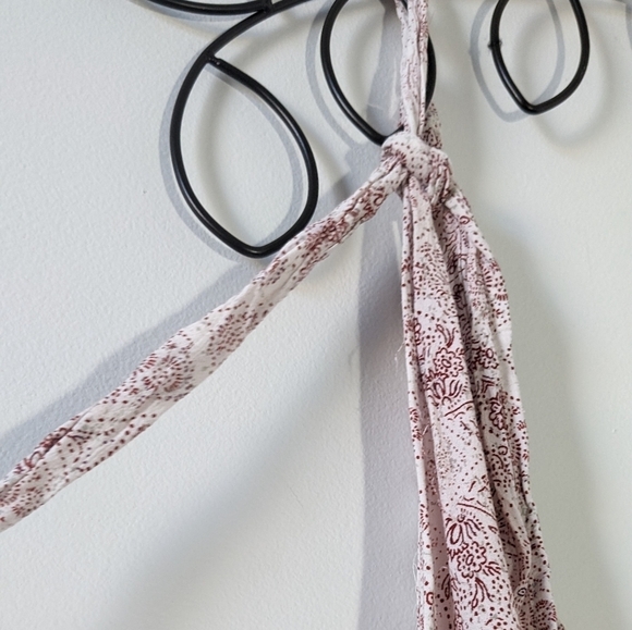 Faithfull The Brand Urban Outfitters Luci Pattered Mini Dress Pink Floral Tie XS - Picture 14 of 16